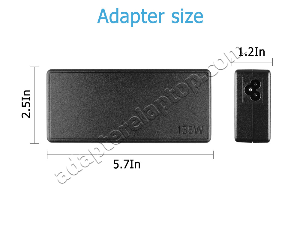 135W Lenovo ADL135NDC3A ADL135NLC3A AC Adapter Lader