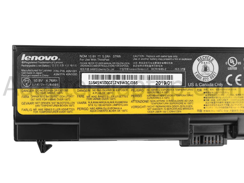 Original 5200mAh 57Wh Lenovo ThinkPad T530 (2434) Batteri