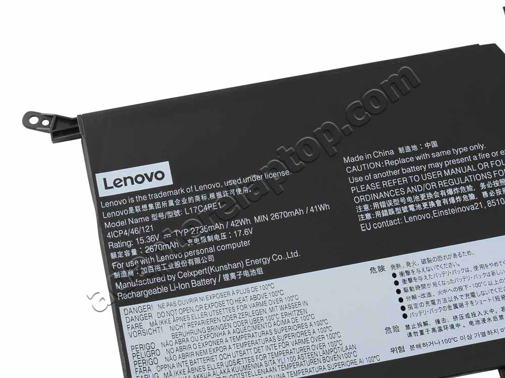 Original 2735mAh 42Wh 4 Celle Lenovo Yoga S730-13IWL 81J0 Batteri
