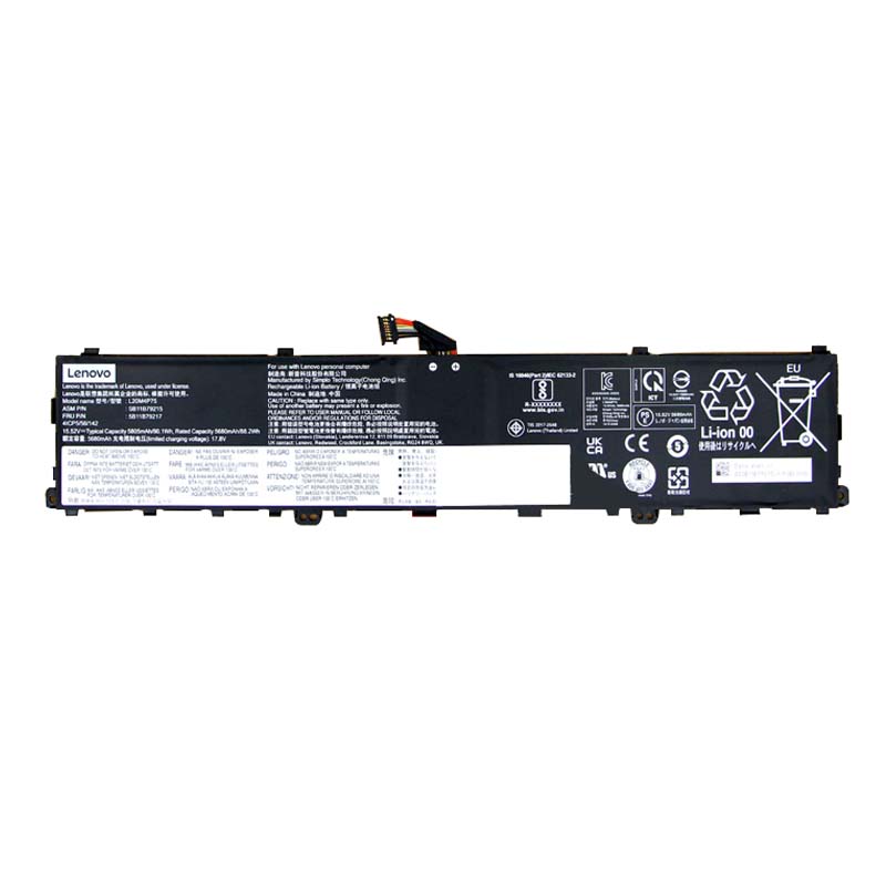 Original 15.48V 5815mAh 90Wh Batteri till Lenovo ThinkPad X1 Extreme Gen 5 21DE002PMN