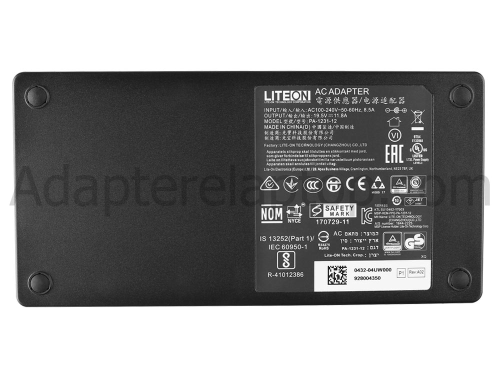 Original 230W MSI GP75 Leopard 10SEK-050IT Slim AC Adapter Lader