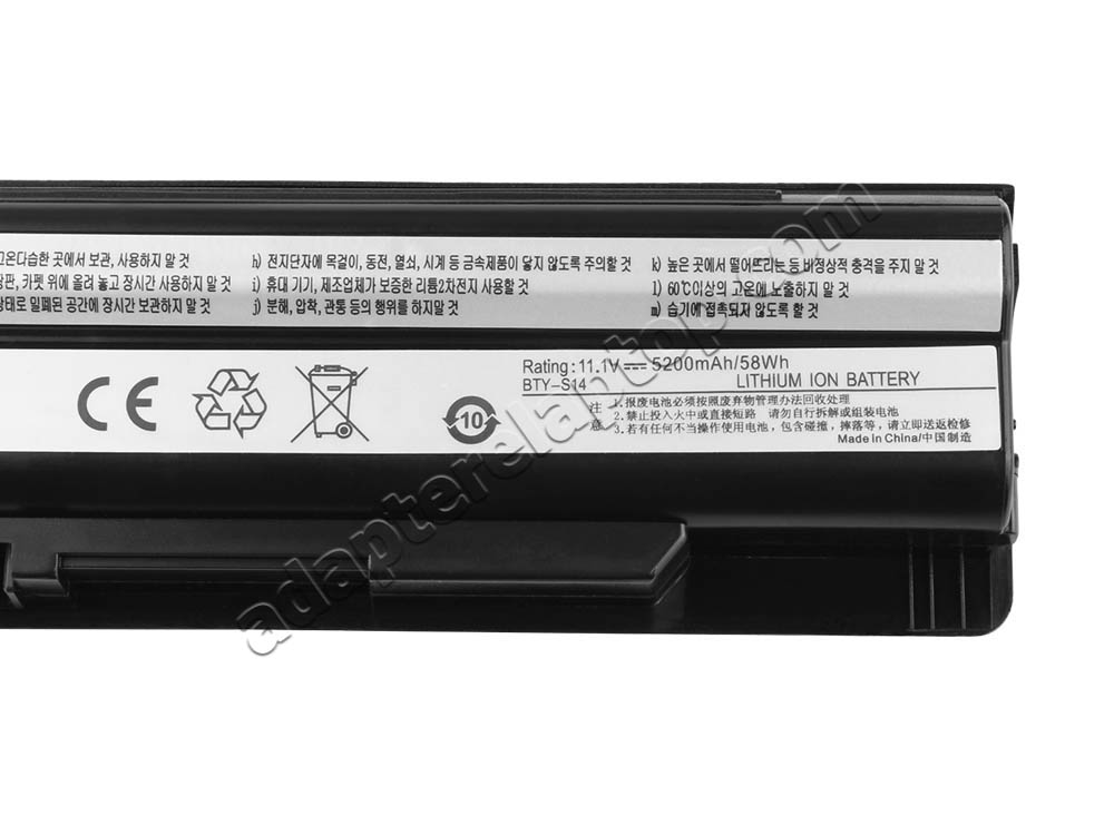 6600mAh MSI FR400 Batteri