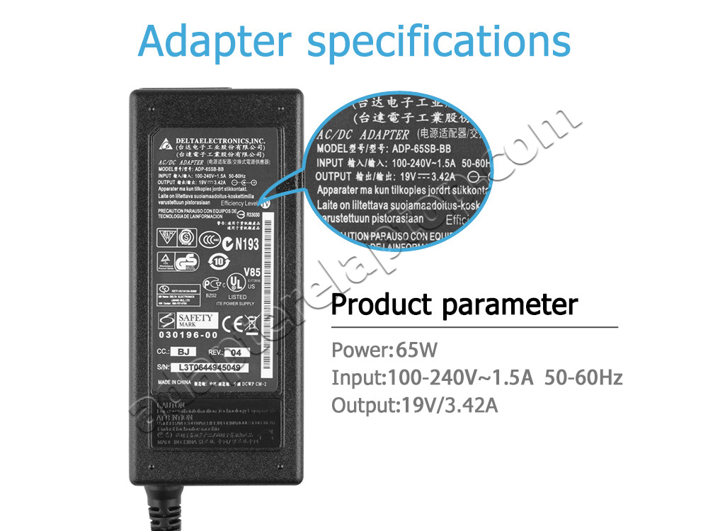 65W JBL Xtreme 1 Xtreme 2 AC Adapter Lader