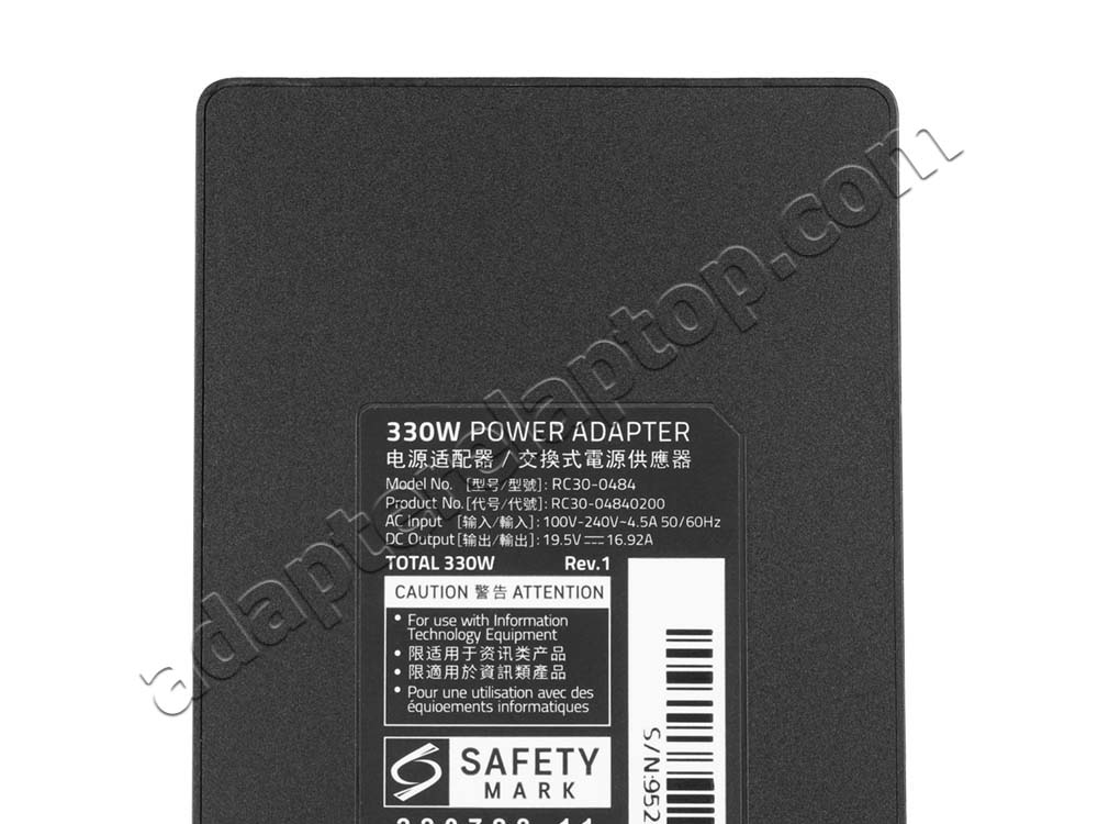 Original 330W Razer RC30-0484 AC GaN Power Adapter Lader + kabel