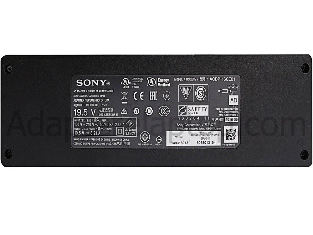 Original 160W AC Adapter Lader Sony FW-43XE8001 FW43XE8001