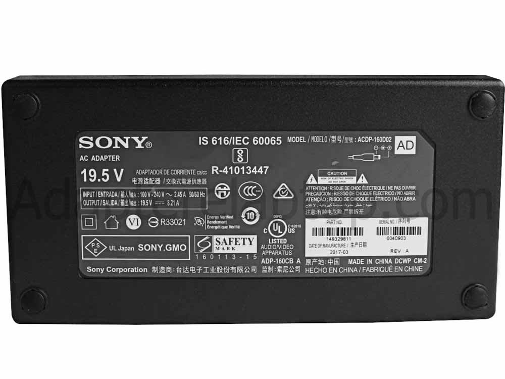 Original 160W Sony KD-49XD8005 KD49XD8005 AC Adapter Lader