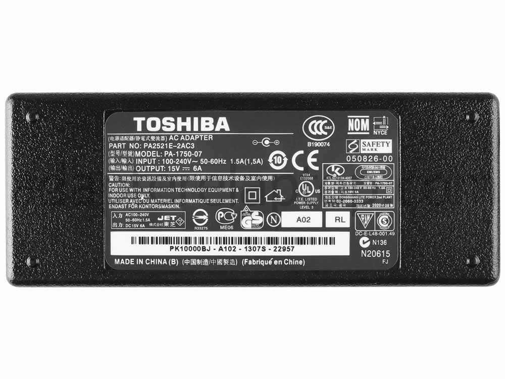 15V 6A Toshiba PA3048E PA3048U Notebook AC Adapter Lader