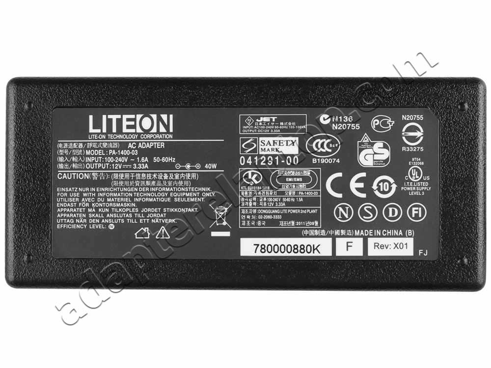 Original 40W AC Adapter Lader Dell S2419NX S2419Nc