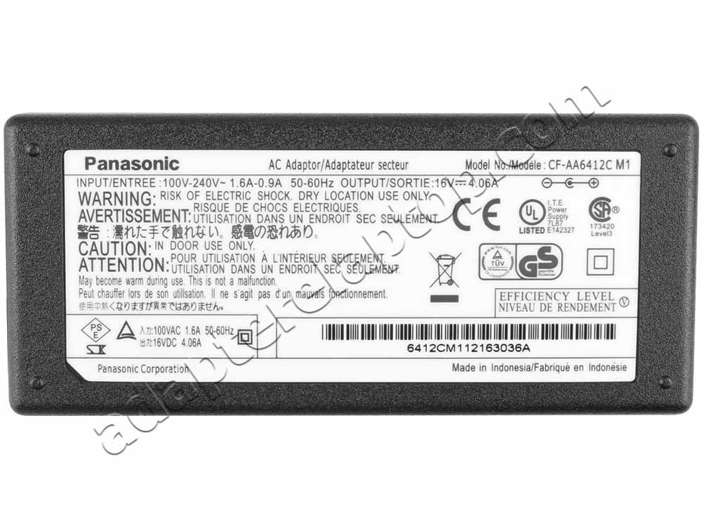 65W Panasonic CF-LX3NESBR CF-LX3NECBR CF-LX3NERBR AC Adapter Lader